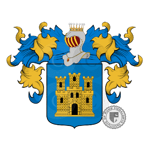 Coat of arms of family Castelletti