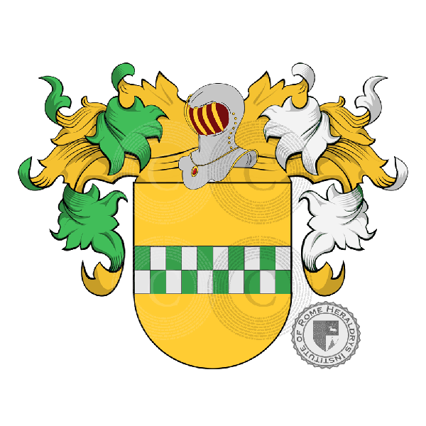 Coat of arms of family Vallín