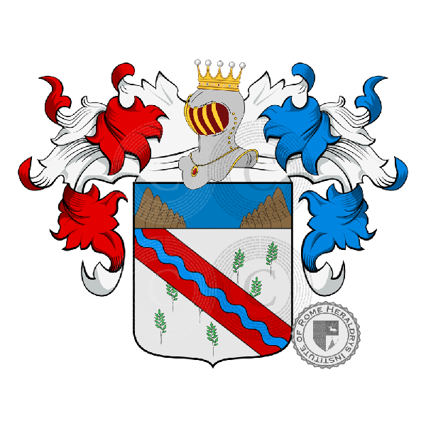 Wappen der Familie Fiumi Roncalli