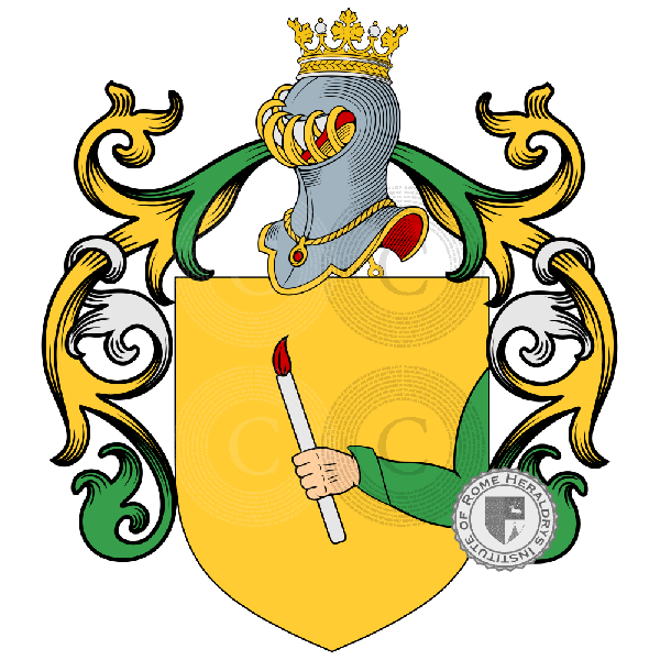Coat of arms of family Lucia
