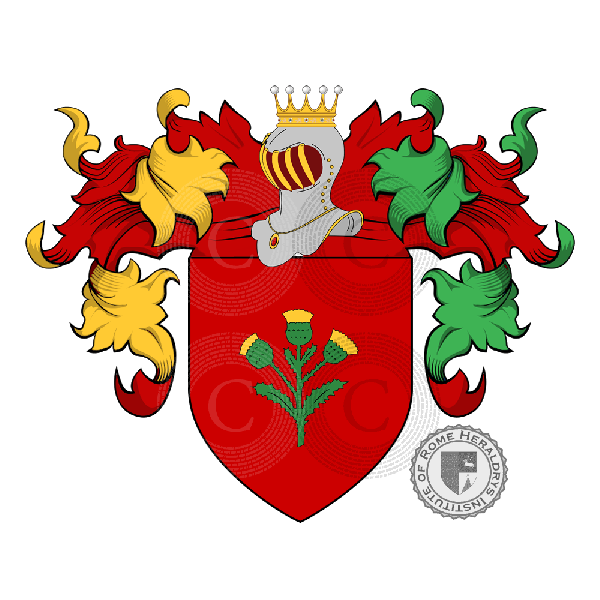 Coat of arms of family Lacetera