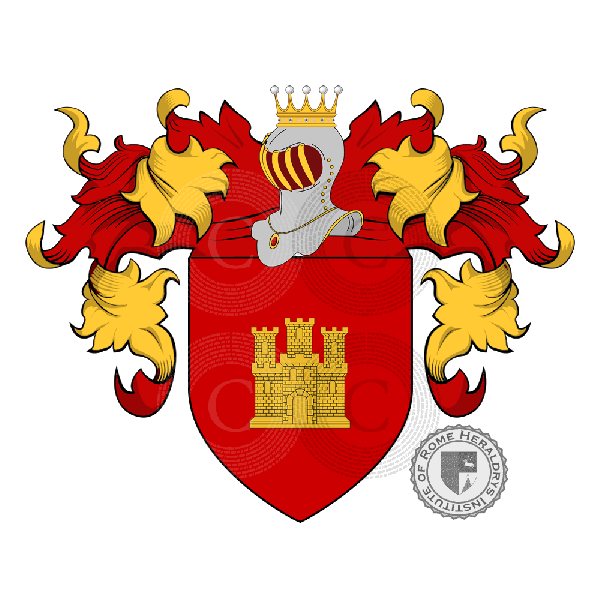 Coat of arms of family Nunez del Castillo