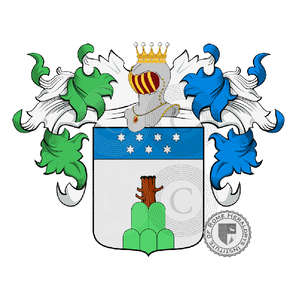 Coat of arms of family Cavazzoni Perdezini