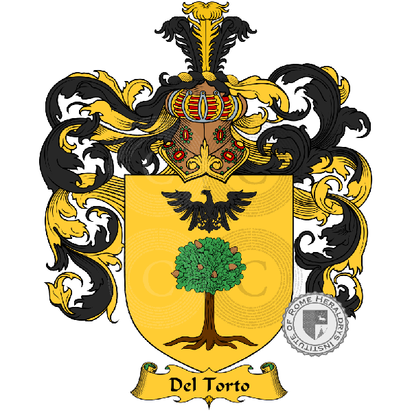 Coat of arms of family del Torto