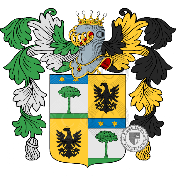Coat of arms of family Zuchelli Tressa