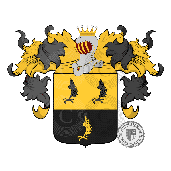 Coat of arms of family Cassa