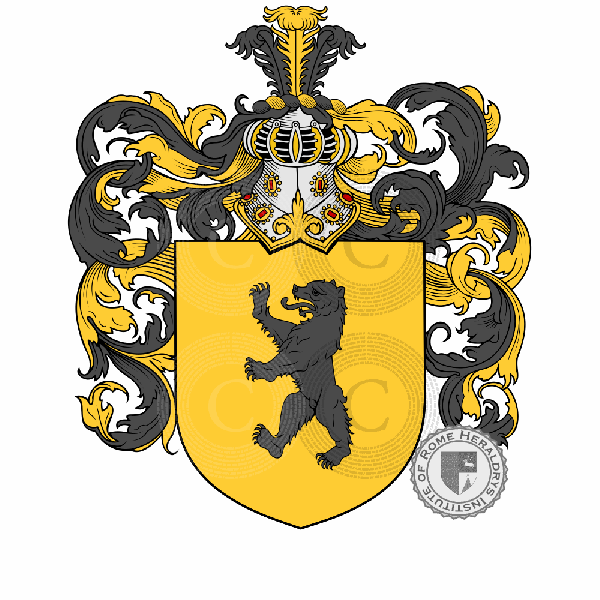 Coat of arms of family degli Orsi