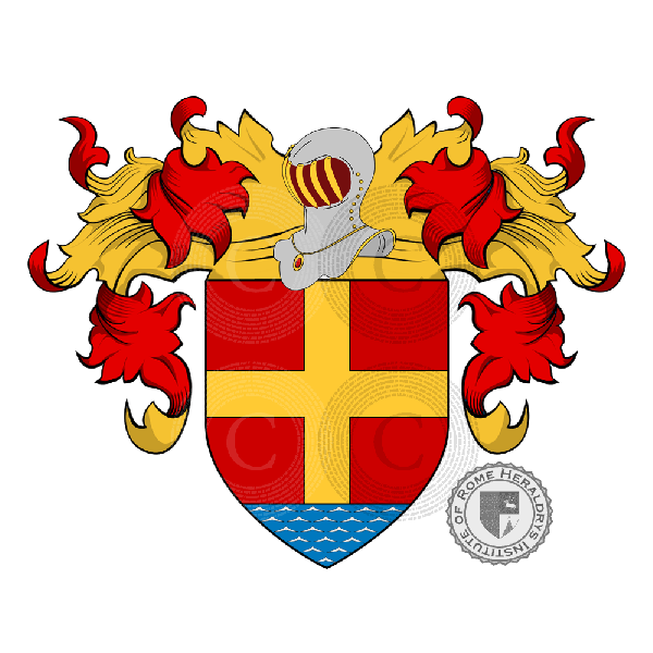 Coat of arms of family Messina  o Messana (Sicilia, Malta)