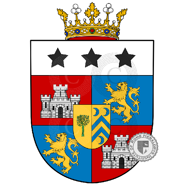 Coat of arms of family Santìs