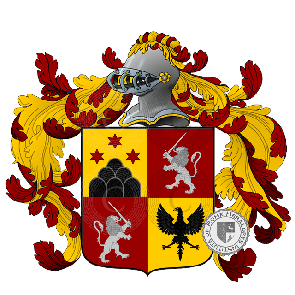Coat of arms of family Negri di Montenegro