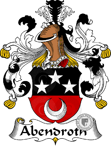 Coat of arms of family Abendroth