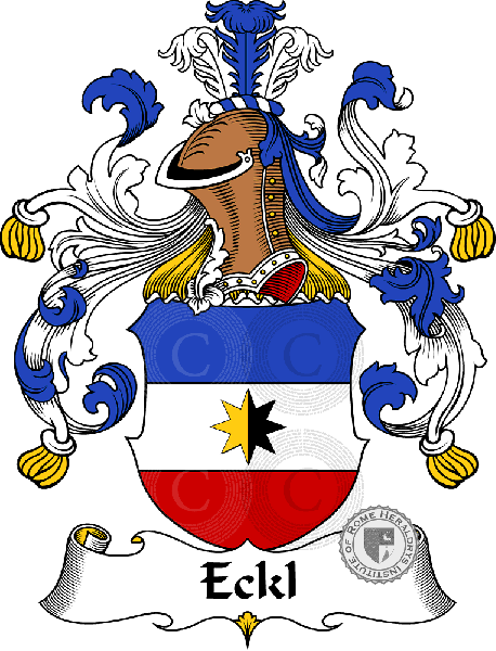 Coat of arms of family Eckl