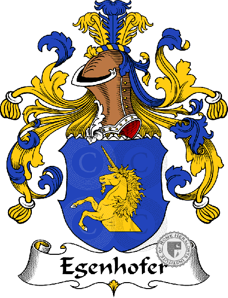 Coat of arms of family Egenhofer