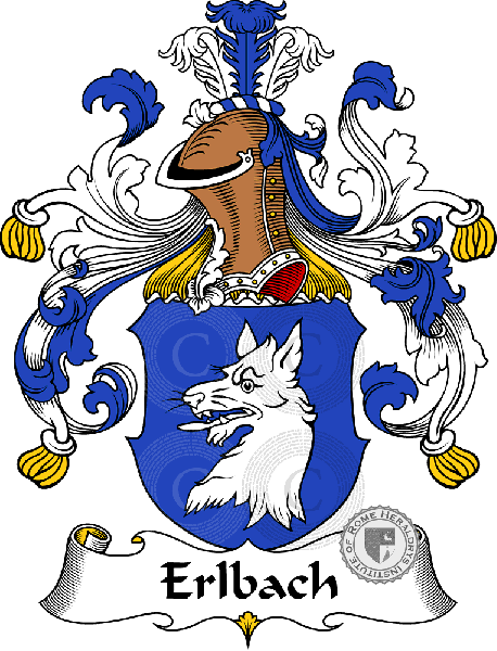 Coat of arms of family Erlbach