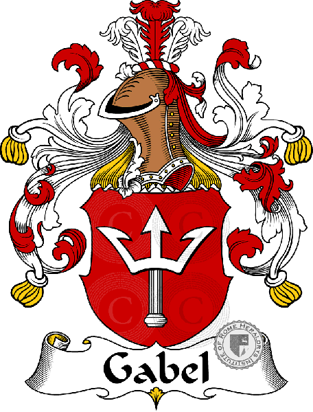 Coat of arms of family Gabel