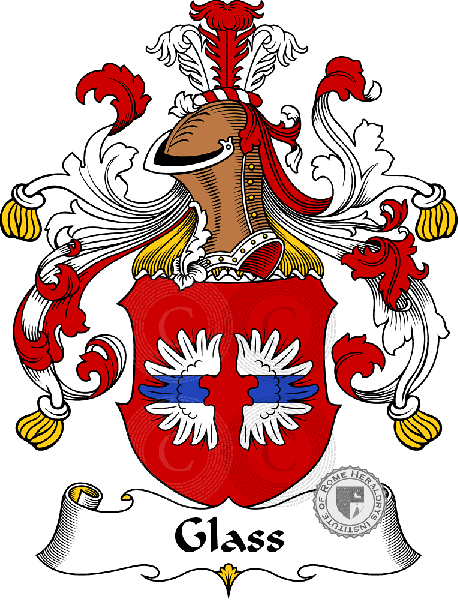 Coat of arms of family Glass