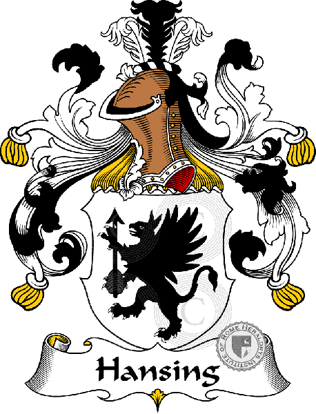 Coat of arms of family Hansing