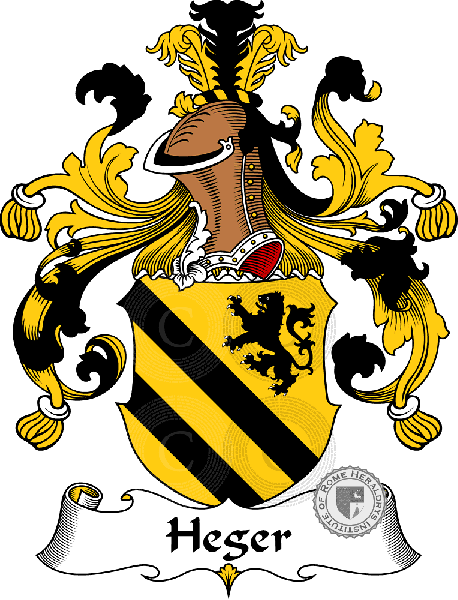 Coat of arms of family Heger
