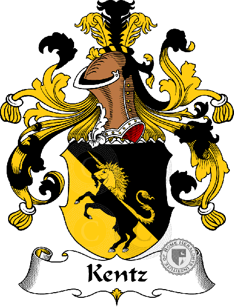 Coat of arms of family Kentz