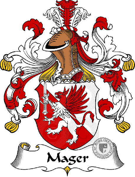 Coat of arms of family Mager