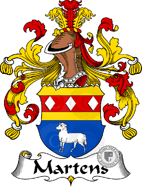 Coat of arms of family Martens
