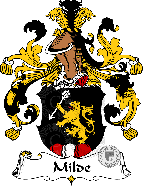 Coat of arms of family Milde