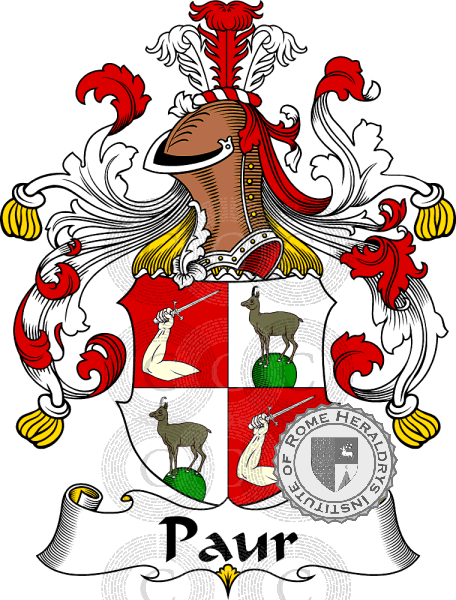 Coat of arms of family Paur