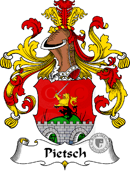 Coat of arms of family Pietsch