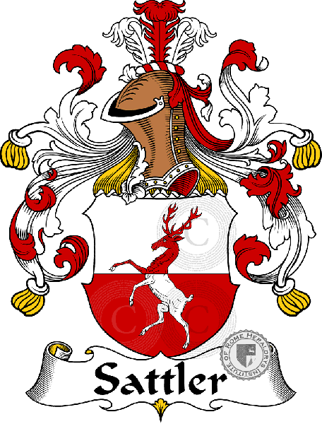 Coat of arms of family Sattler