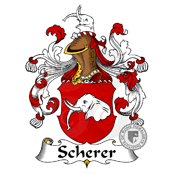 Coat of arms of family Scherer