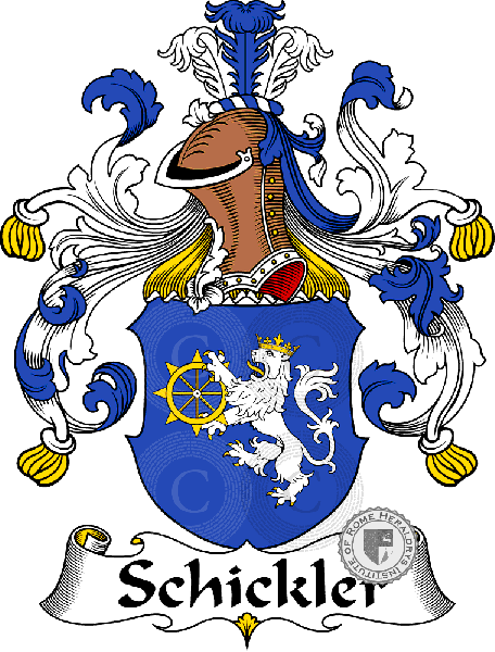 Coat of arms of family Schickler