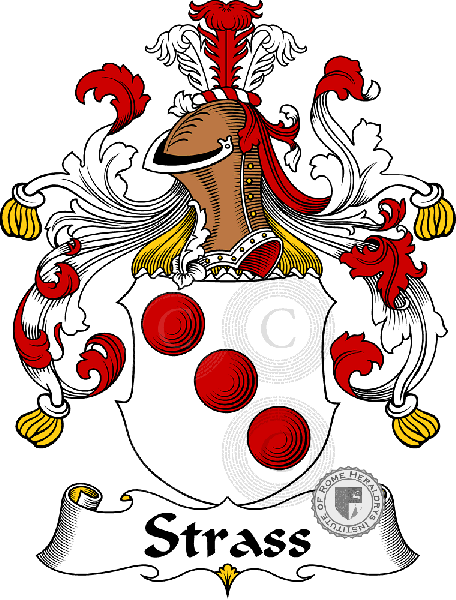 Coat of arms of family Strass