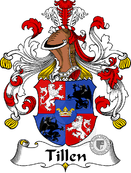 Coat of arms of family Tillen