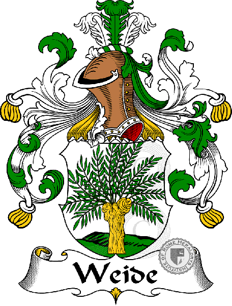 Coat of arms of family Weide