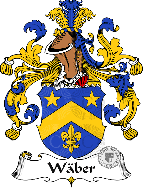 Coat of arms of family Wäber