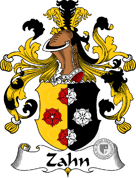 Coat of arms of family Zahn