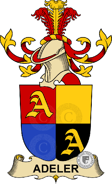 Coat of arms of family Adeler