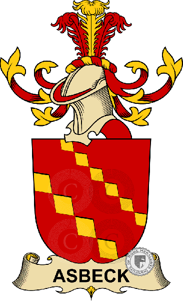 Coat of arms of family Asbeck