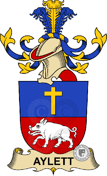 Coat of arms of family Aylett