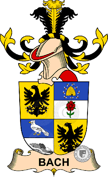 Coat of arms of family Bach