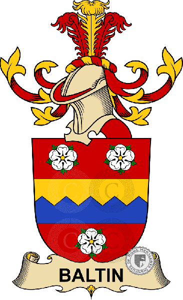 Coat of arms of family Baltin