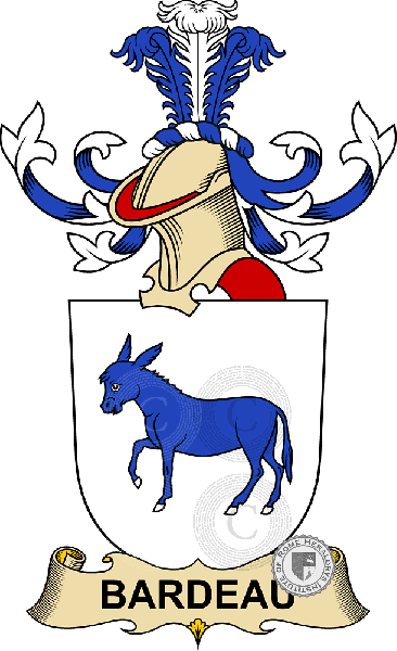 Coat of arms of family Bardeau