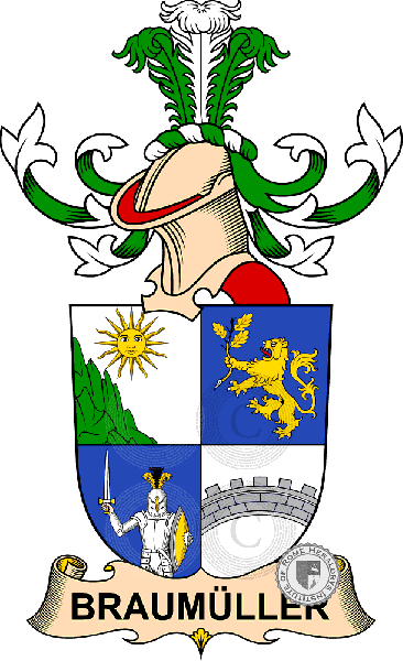 Coat of arms of family Braumüller de Tannbruck