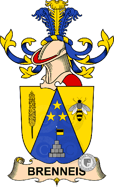 Coat of arms of family Brenneis