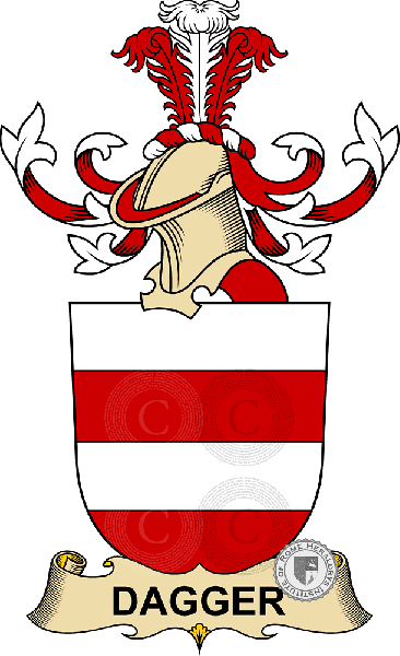 Coat of arms of family Dagger