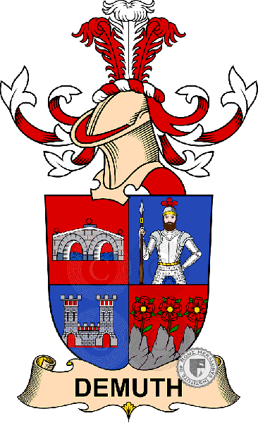 Escudo de la familia Demuth de Hantesberg