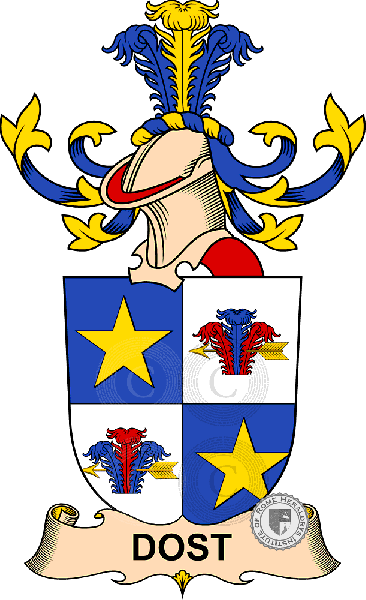 Coat of arms of family Dost de Dostenberg