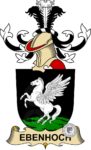 Coat of arms of family Ebenhoch de Hocheneben