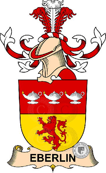 Coat of arms of family Eberlin de Rottenbach