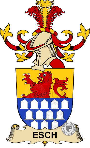 Escudo de la familia Esch de Langwiesen